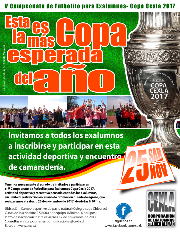 Campeonato de Futbolito para Exalumnos del Liceo Alemán - Copa Cexla 2017